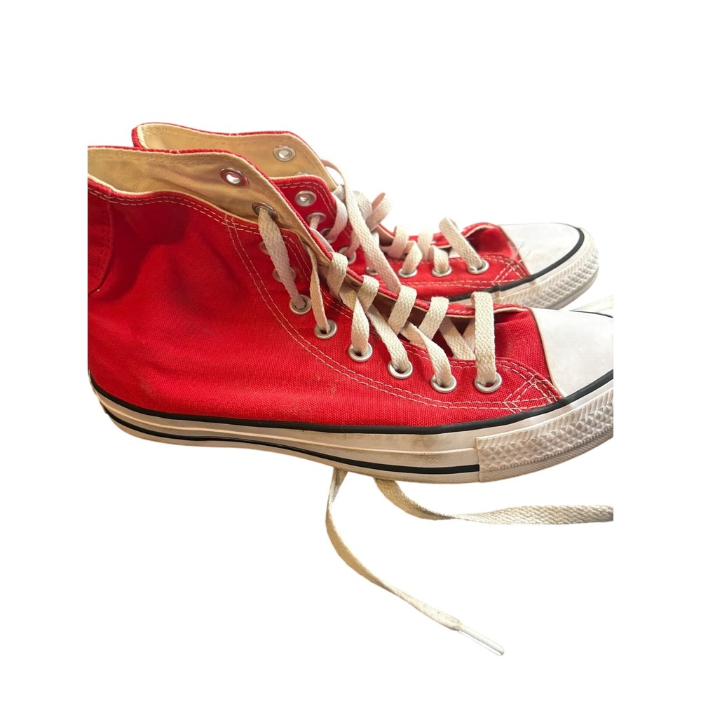 Converse Chuck Taylor All Star High Top Red Canvas Sneakers M9621 Mens 6.5 W8.5